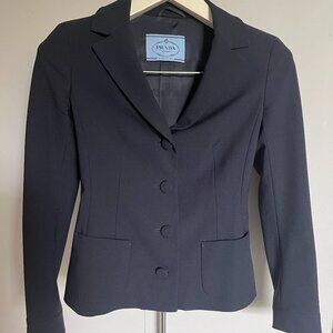 Prada Fitted Navy Blazer 38